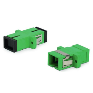 FA-P11Z-SC/SC-N/BK-GN Оптический проходной адаптер SC/APC-SC/APC, SM, simplex, корпус пластик