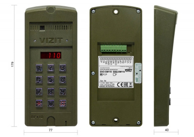 VIZIT БВД-SM110FCP Вызывная панель видеодомофона