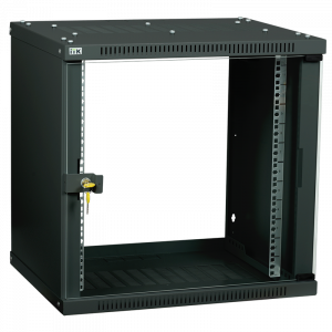 Шкаф LINEA WE 6U 600x650мм дверь металл черный LWE5-06U67-MF