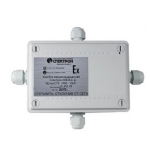 Спектрон-ККВ-Exi-К Коробка коммутационная взрывозащищенная, 0ExiaIICT6 Х, 4 каб.ввода PG9, IP65