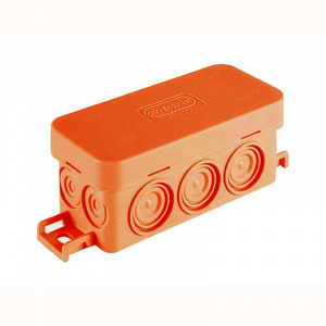 JBL090 Коробка огнестойкая  E60-E90, о/п 90х42х40, без галогена, 10 вых, IP55, 2P, (0,15-2,5мм2), цвет оранж 43054HF