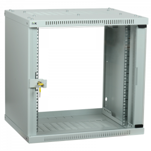 Шкаф сетевой 19" LINEA WE 15U 600x650мм дверь стекло серый ITK LWE3-15U67-GF