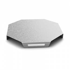 Крышка к Угловому соединителю крестообразному к лотку 100 (1мм) Сендзимир цинк (КУСХ-100-1,0-СЦ)  OSTEC