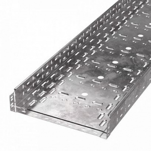 Лоток перфорированный Стандарт 400х80х3000 (1,0мм) (6м/уп) Промрукав PR16.0015