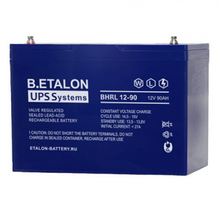 Аккумуляторная батарея 12 В, 90 Ач. (B.ETALON) BHRL 12-90