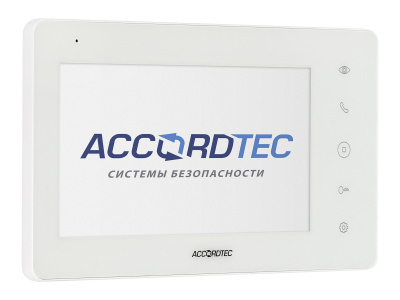 AT-VD 760C/SD WH Монитор домофона цветной с функцией «свободные руки» AccordTec
