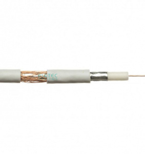 Кабель коаксиальный RG-6U 75 Ом, CU (64%), белый, 100 м ELETEC (03-974) Кабель коаксиальный RG-6U 75 Ом, CU (64%), белый, 100 м ELETEC (03-974)