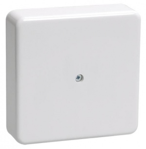 Коробка распределительная 75х75х20 о/п с контактной группой, белая IEK КМ41212-01