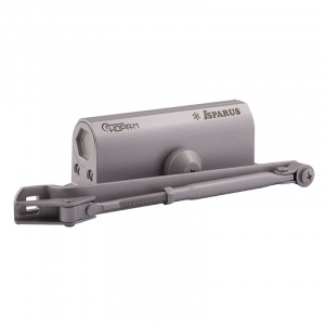 Доводчик НОРА-М 430 F ISPARUS фиксация (50-110кг) (серебро) морозостойкий
