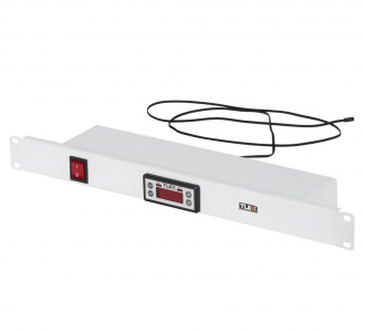 TLK-TERM-GY Панель с терморегулятором 19", 1U, без шнура питания, серая