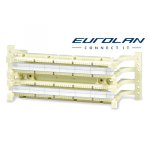 EUROLAN 28A-U5-1HWT Кроссовая панель типа 110, cat.5е, 19", 1U, 100 пар, на ножках