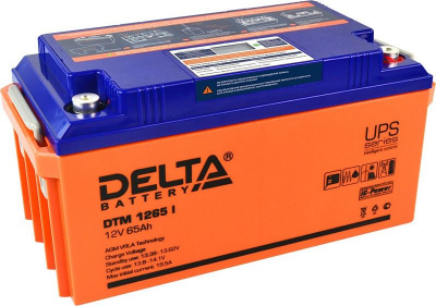 Аккумуляторная батарея 12 В, 65 Ач. (Delta) DTM 1265 I (с LCD дисплеем)
