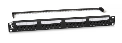 Cabeus PL2-24-Cat.5e-Dual Патч-панель 19" / 24 порта / RJ-45 / Cat.5e / Dual IDC, с задним кабельным организатором