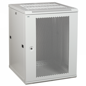 Шкаф LINEA W 12U 600x600 мм дверь перфорированная, RAL7035 ITK LWR3-12U66-PF