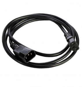 R-10-Cord-C13-C14-1.8 Шнур питания с заземлением IEC 60320 C13/IEC 60320 C14, 10А/250В (3x1,0), 1,8м