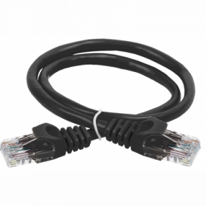 Коммутационный шнур (патч-корд), кат.5Е UTP, 1м, черный PC09-C5EU-1M ITK