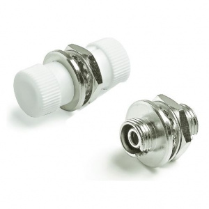 FA-S00Z-FC/FC-N/WH-SL Оптический проходной адаптер FC/UPC-FC/UPC, SM/MM, simplex, корпус металл, белые колпачки