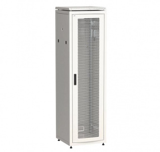 Шкаф напольный 42U (2050х600х800мм) LINEA N, дверь перф, серый   ITK LN35-42U68-P