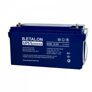 Аккумуляторная батарея 12 В, 65 Ач. (B.ETALON) BHRL 12-65