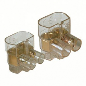 Колодка клеммная 2х4мм винт. п/п с 1 плавк. вставкой DKC 1332