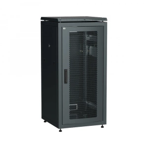 Шкаф сетевой 19" LINEA N 18U 600х600 мм перфорированная передняя дверь черный ITK LN05-18U66-P