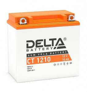 Аккумуляторная батарея для мототехники 12 В, 10 Ач. (Delta) CT1210