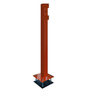 Стойка для светофора Аякс исп.01 3000 с планками, оранжевая (под бетонирование)   Магнито-контакт