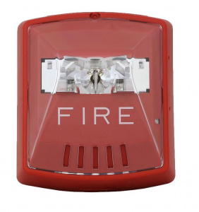 STR Оповещатель пожарный световой серии EXCEDER квадратный, красный
