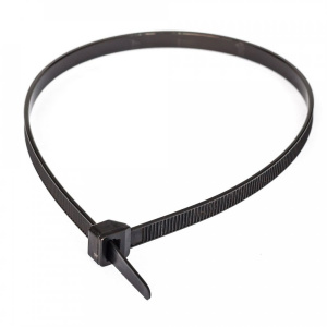 Хомут-стяжка кабельная нейлоновая 4,8х200 мм черная (100 шт/уп) Промрукав PR08.3075
