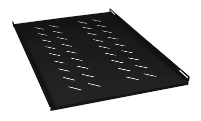 SH-J018-FC-1000-100KG-BK Полка 19" перфорированная, глубиной 700мм, цвет черный