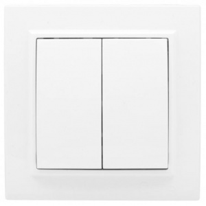 Выключатель Минск 2-кл. СП, 10А, белый EKF ERV10-023-10