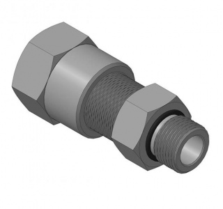 КВМ-15/10-Н Кабельный ввод с одинарным уплотнением для монтажа кабеля в металлорукаве (нерж.)