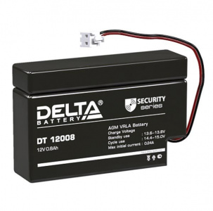 Аккумуляторная батарея 12 В, 0,8 Ач. (Delta) DT 12008 (T13)