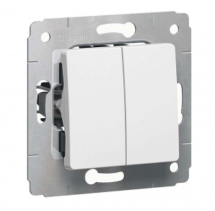 Выключатель 2 клав 16A БЕЛ Cariva Legrand 773658