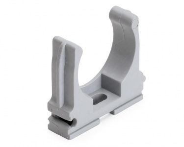 Крепеж-клипса для труб d25  АБС-пластик в полиэтилене (100шт/уп.) Промрукав PR.02625