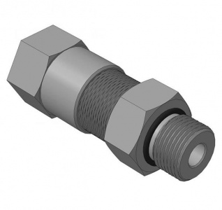 КВМ-15/10-2У-М Кабельный ввод с двойным уплотнением для монтажа кабеля в металлорукаве (оц. сталь)