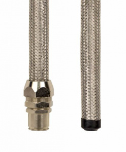 Металлорукав DN 10мм в гладкой EVA изоляции, Dвн 10,0 мм, Dнар 15,0, IP66, 50 м, серый (DKC) 607E010