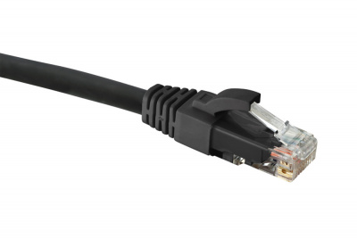 EUROLAN 21D-U5-10BL Коммутационный шнур категории 5e U/UTP, HF, 10 м, черный