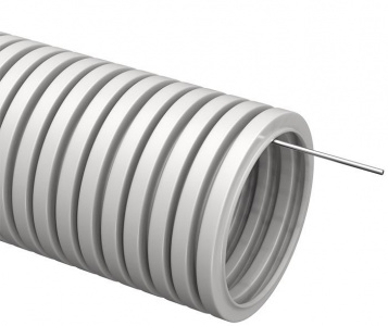 Труба гофрированная 20 ПВХ гибкая. с зондом (10м.)   IEK CTG20-20-K41-010I