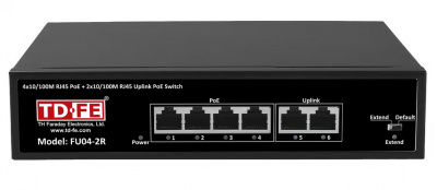 FARADAY Коммутатор 4-портовый с PoE неуправляемый FU04-2R