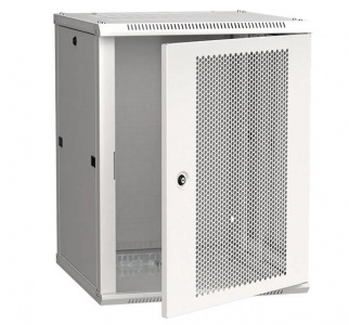 Шкаф настенный 18U (900х600х600 мм), дверь перф, RAL7035 (LWR3-18U66-PF  ITK )