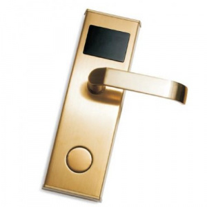 Z-7 EHT (золото) Замок электромеханический на дверь с питанием от батареек