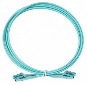 EUROLAN 41F-30-LC-LC-01 Коммутационный шнур оптический  1 метр, LC-LC, дуплекс,  LSZH нг(а)-HFLTx 50/125мкм OM3