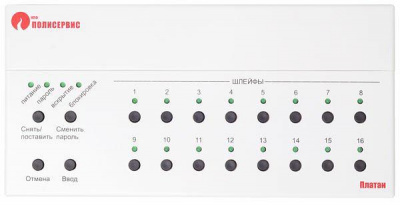 Прибор приемно-контрольный охранно-пожарный ППК Платан-1
