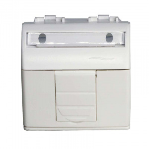 Розетка комп. RJ45, кат.5e Brava, белая, 2 мод (DKC) 76655B