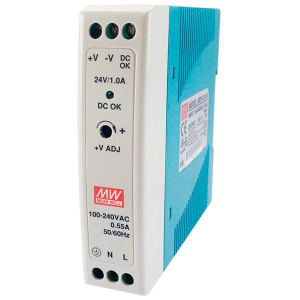 MDR-20-24 Блок питания 24В, 1А, 20Вт, крепление на Din-рейку  MeanWell