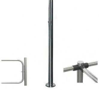 PERCo-BH02 2-16 Стойка трехсторонняя c отверстием под стопорный механизм