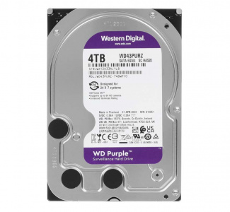 HDD 4.0 Tb, жесткий диск WD Purple Surveillance WD43PURZ
