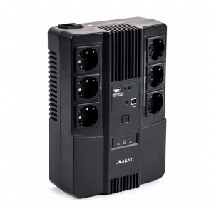 SKAT-UPS 600-Al-IN-1x7 Источник питания 220В, 600 ВА (360 Вт)