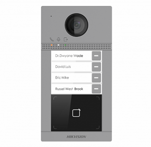 DS-KV8413-WME1(C)/Flush Вызывная панель IP-видеодомофона